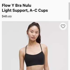 Lululemon Y flow bra